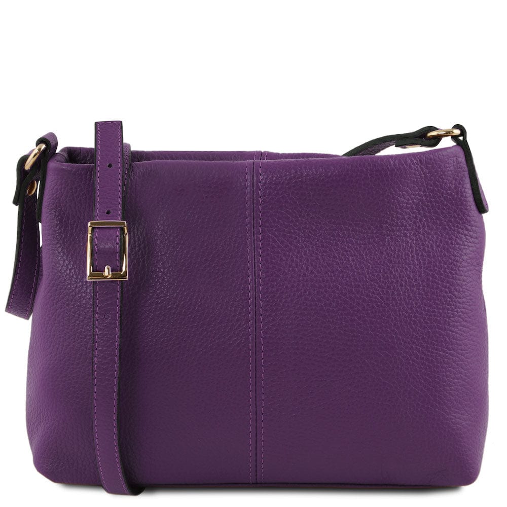 Leather shoulder bags Purple TL Bag - Soft leather shoulder bag | TL141720 San Rocco Italia