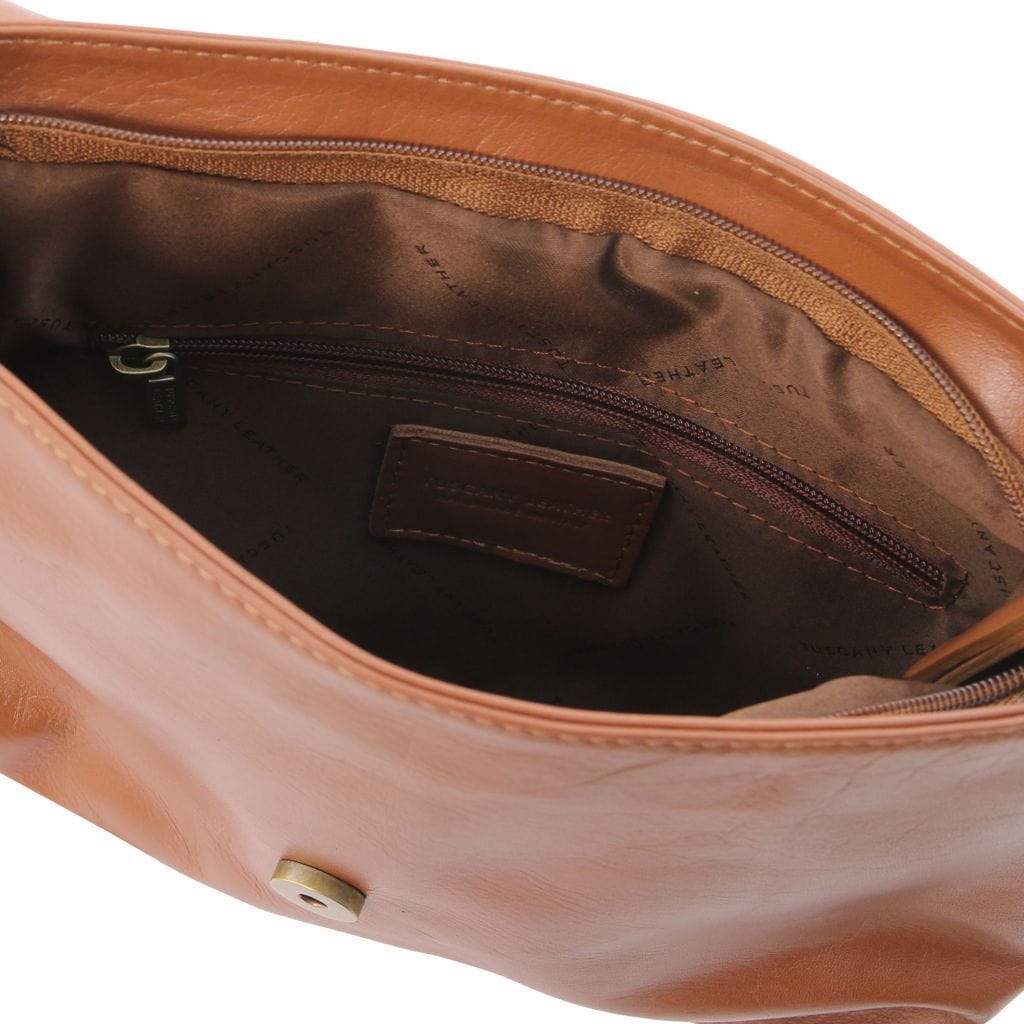TL Bag - Soft leather shoulder bag with tassel detail | TL141223 - Premium Leather shoulder bags - Just €109.80! Shop now at San Rocco Italia