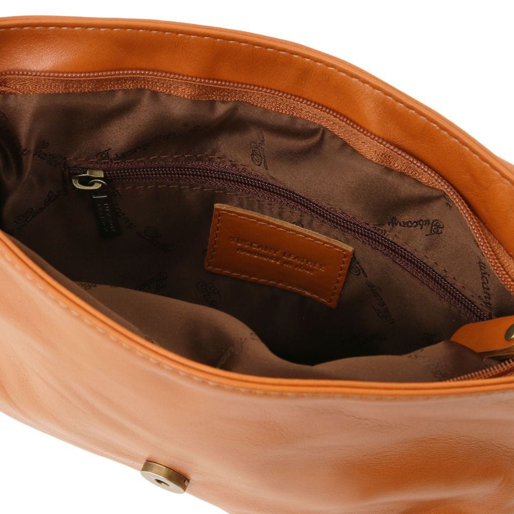 TL Bag - Soft leather shoulder bag with tassel detail | TL141223 - Premium Leather shoulder bags - Just €109.80! Shop now at San Rocco Italia