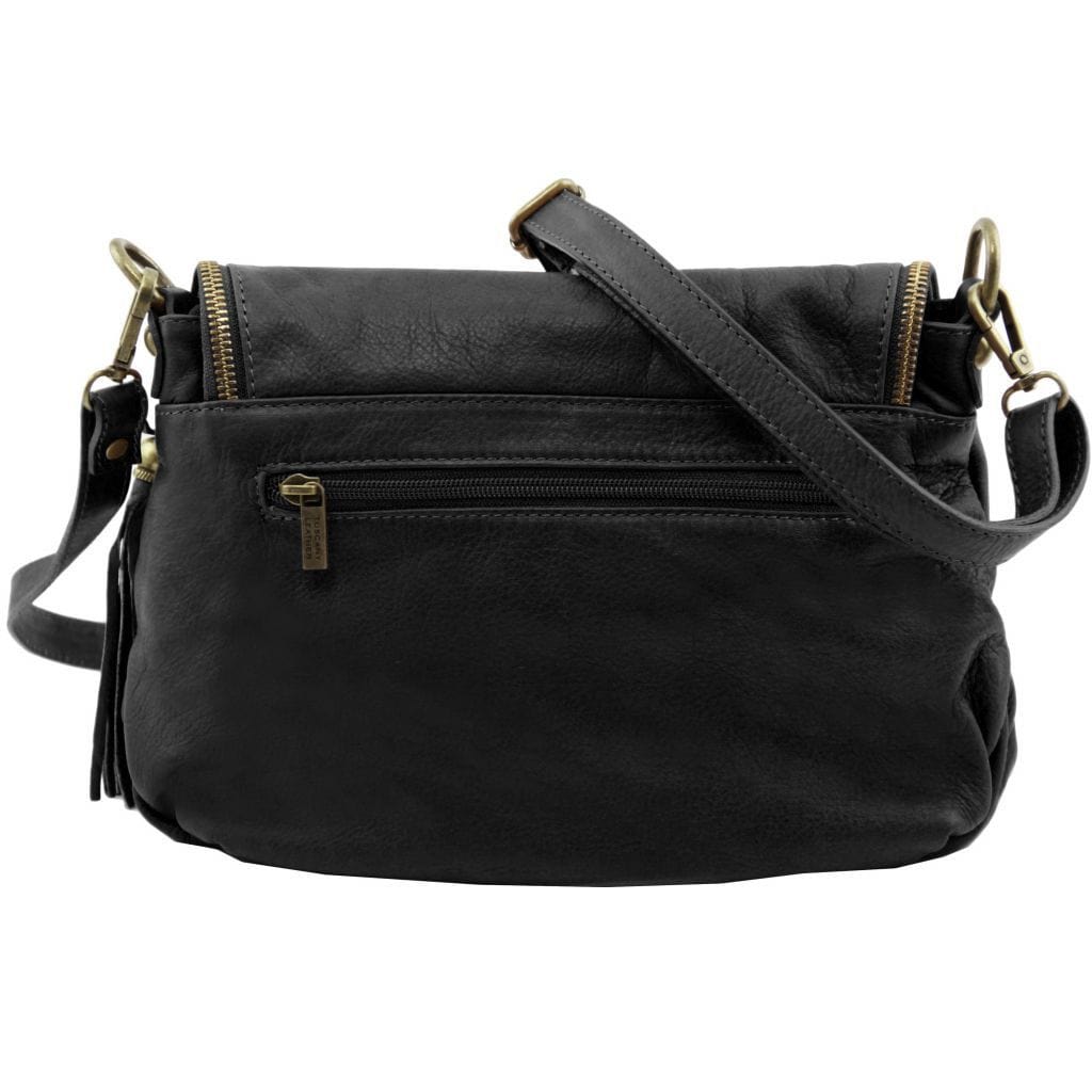 TL Bag - Soft leather shoulder bag with tassel detail | TL141223 - Premium Leather shoulder bags - Just €109.80! Shop now at San Rocco Italia