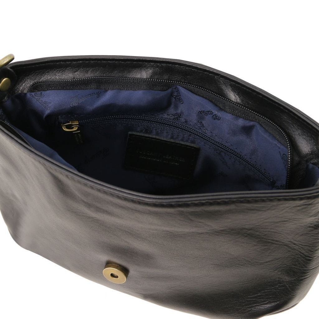 TL Bag - Soft leather shoulder bag with tassel detail | TL141223 - Premium Leather shoulder bags - Just €109.80! Shop now at San Rocco Italia