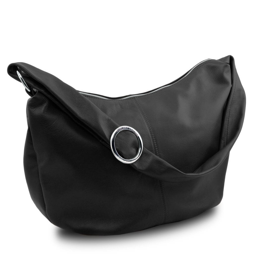 Yvette - Soft leather hobo bag | TL140900 - Premium Leather shoulder bags - Just €152.50! Shop now at San Rocco Italia
