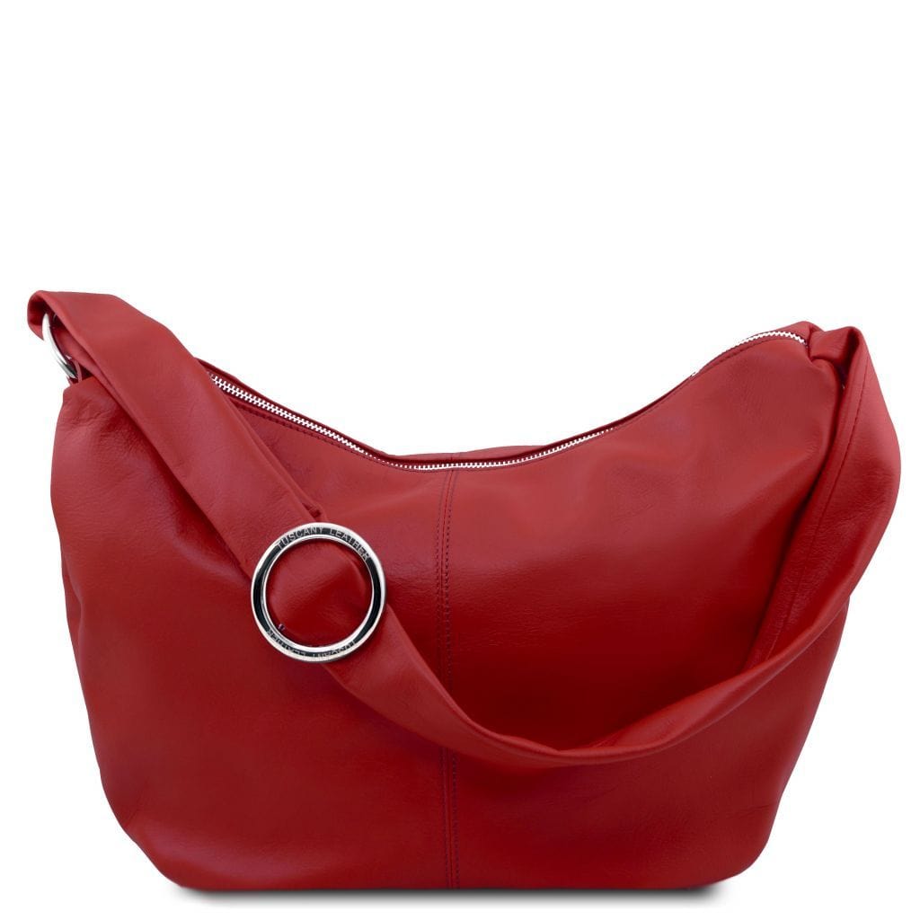 Yvette - Soft leather hobo bag | TL140900 - Premium Leather shoulder bags - Just €152.50! Shop now at San Rocco Italia