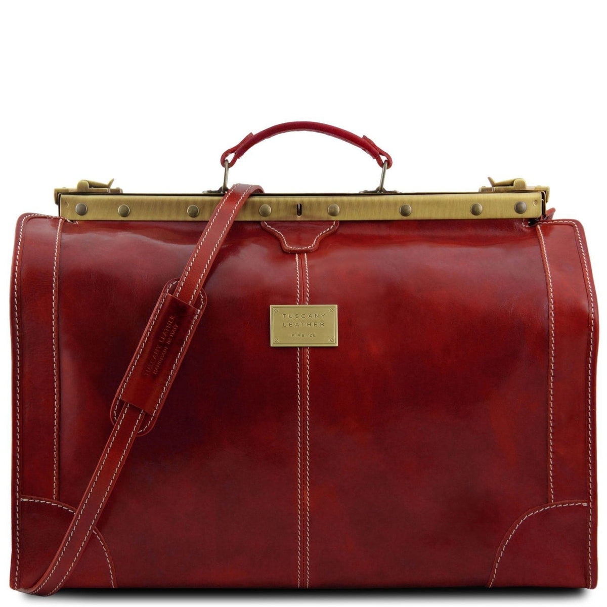 Lederreisetaschen Rot Madrid - Gladstone-Ledertasche - Grosse Grösse | TL1022 San Rocco Italia