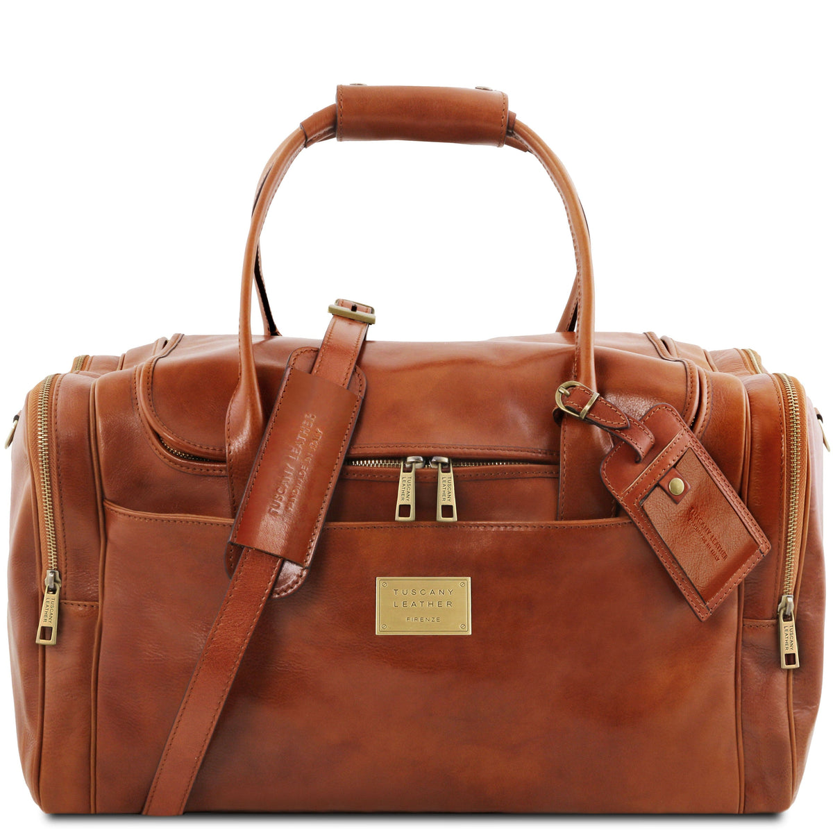 Leather Travel bags Honey TL Voyager - Travel leather bag with side pockets | TL142141 San Rocco Italia