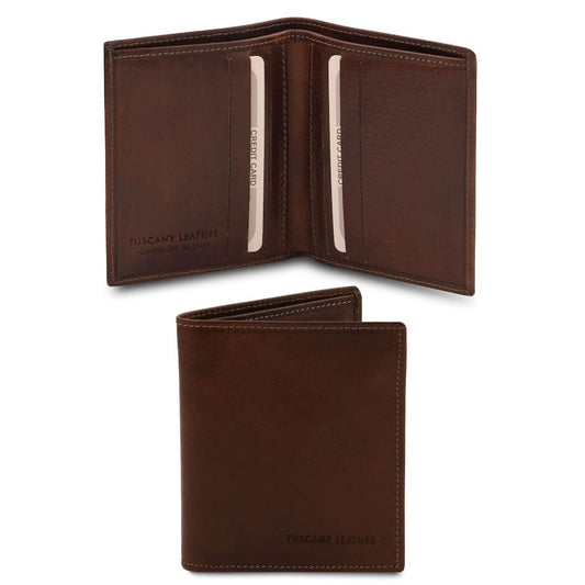 Exclusive 2 fold leather wallet for men | TL142064 - Premium Leather wallets for men - Shop now at San Rocco Italia
