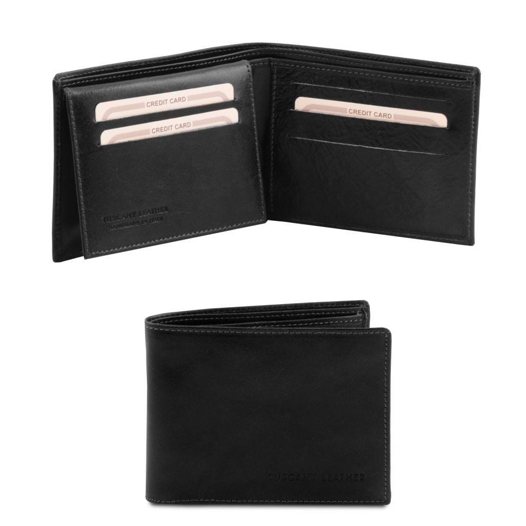 Leather wallets for men Exclusive leather tri fold wallet for men | TL141353 San Rocco Italia