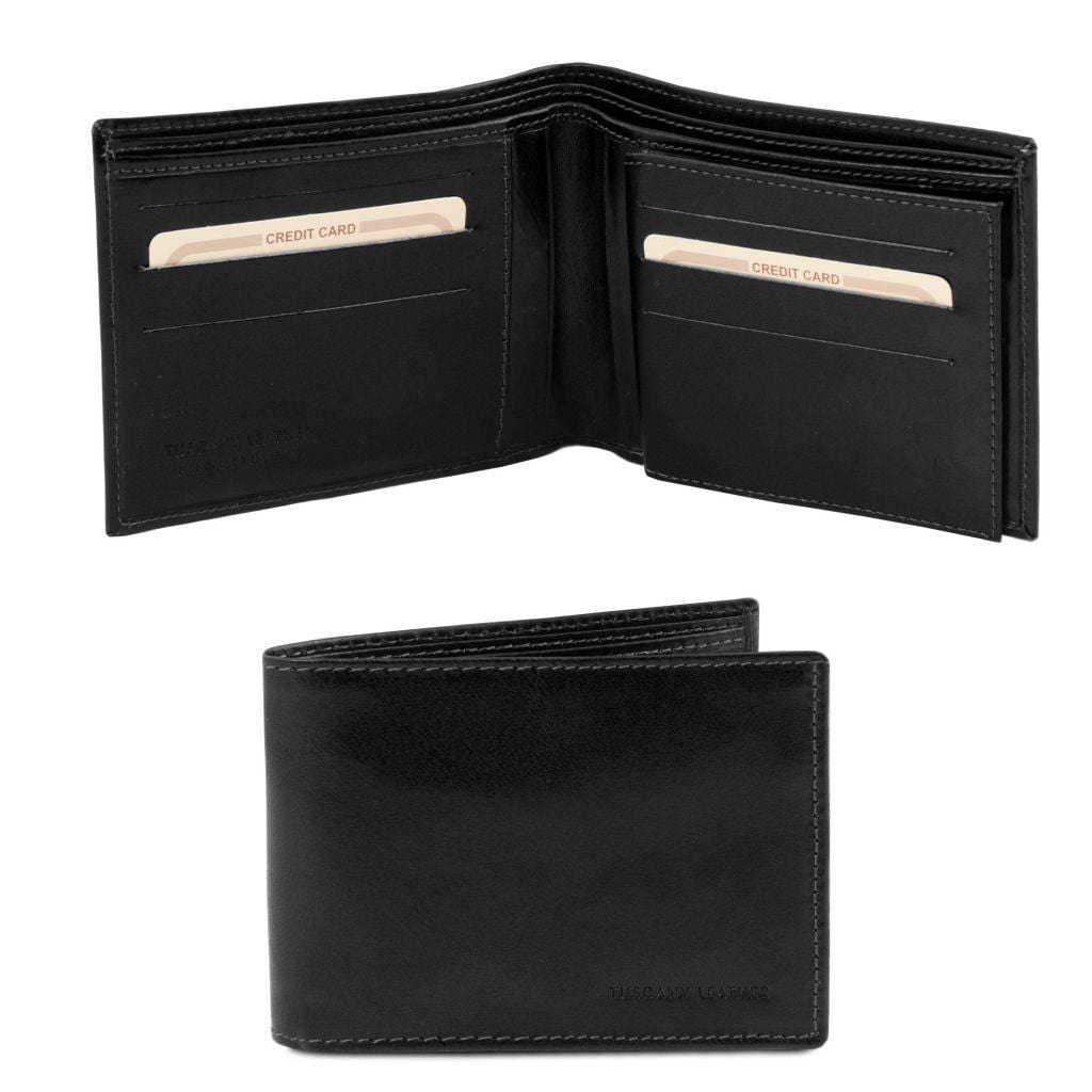 Leather wallets for men Exclusive leather tri fold wallet for men | TL141353 San Rocco Italia