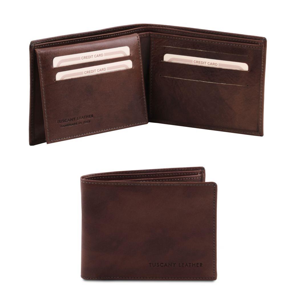 Leather wallets for men Exclusive leather tri fold wallet for men | TL141353 San Rocco Italia