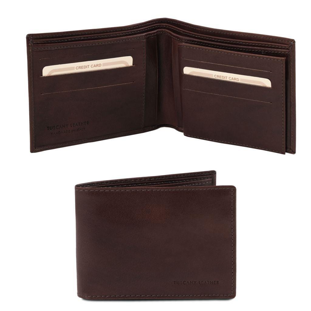 Leather wallets for men Exclusive leather tri fold wallet for men | TL141353 San Rocco Italia