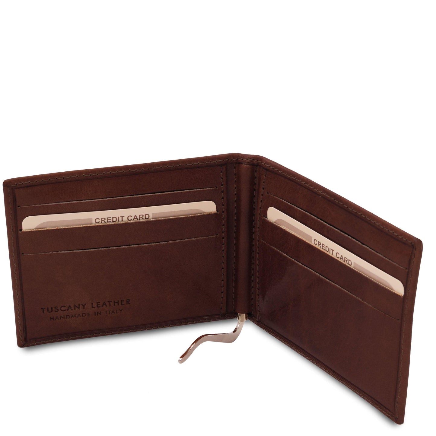Leather wallets for men Exclusive leather card holder with money clip | TL142055 San Rocco Italia