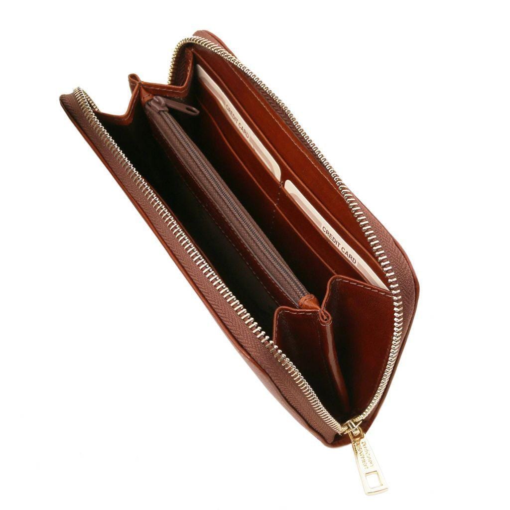 Leather wallets for women Exclusive zip around leather wallet | TL141206 San Rocco Italia