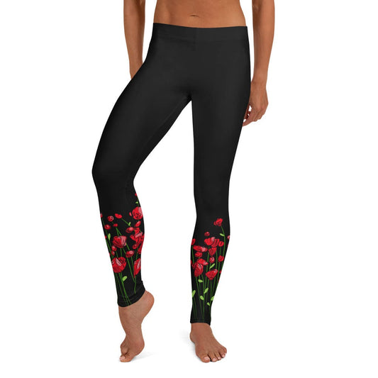 Leggings Running through Flowers Black Leggings San Rocco Italia