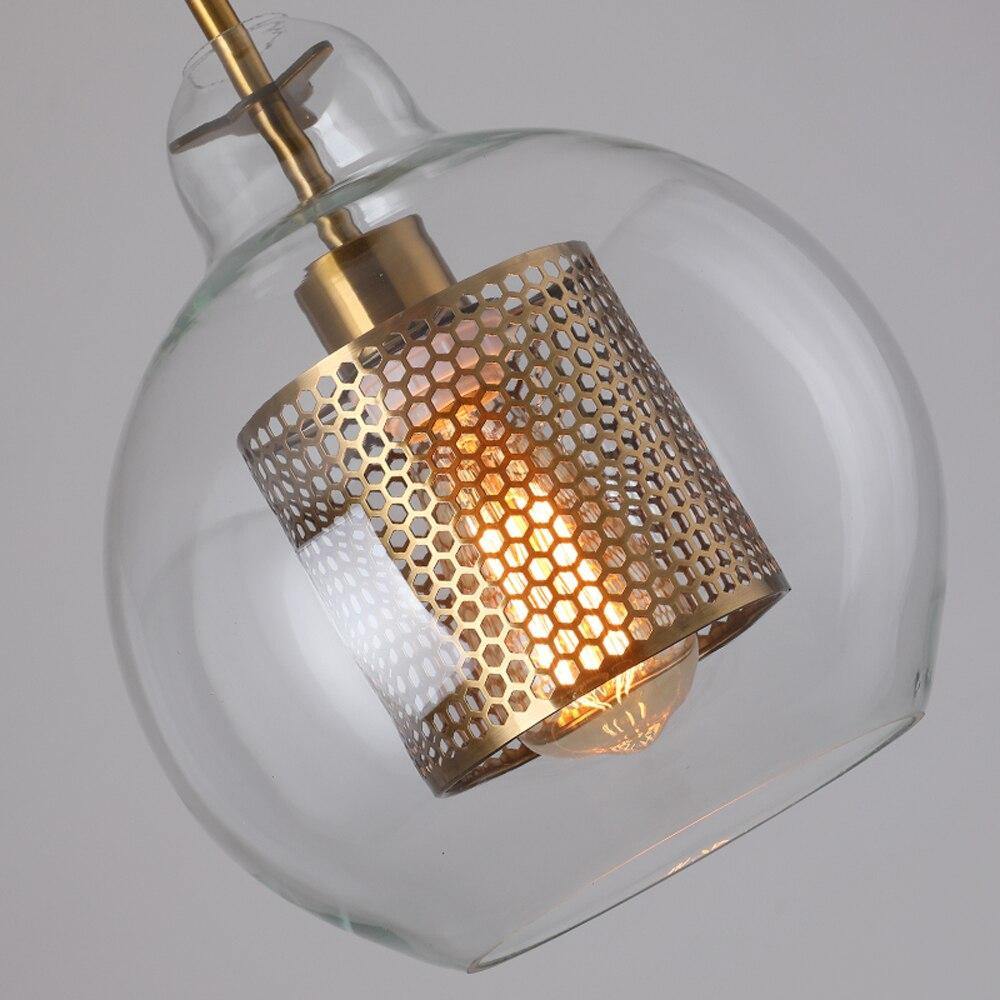 Modern Clear Glass and Bronze Pendant Ceiling Light - Premium Lighting - Just €83.95! Shop now at San Rocco Italia