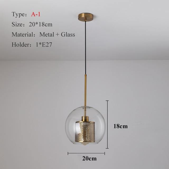 Modern Clear Glass and Bronze Pendant Ceiling Light - Premium Lighting - Just €83.95! Shop now at San Rocco Italia