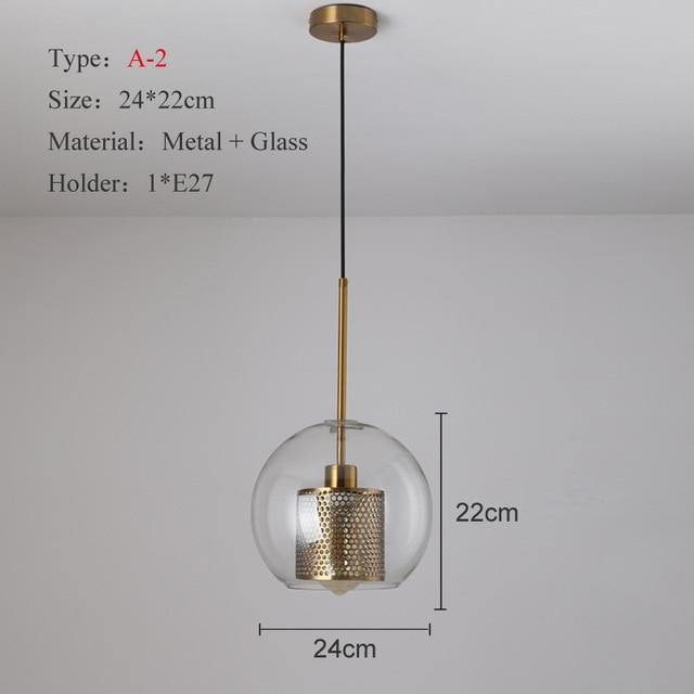 Modern Clear Glass and Bronze Pendant Ceiling Light - Premium Lighting - Just €83.95! Shop now at San Rocco Italia