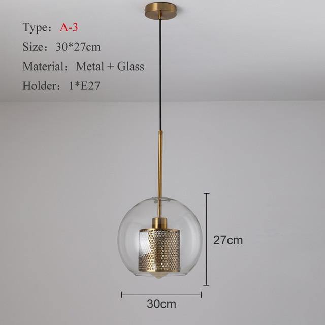 Modern Clear Glass and Bronze Pendant Ceiling Light - Premium Lighting - Just €83.95! Shop now at San Rocco Italia