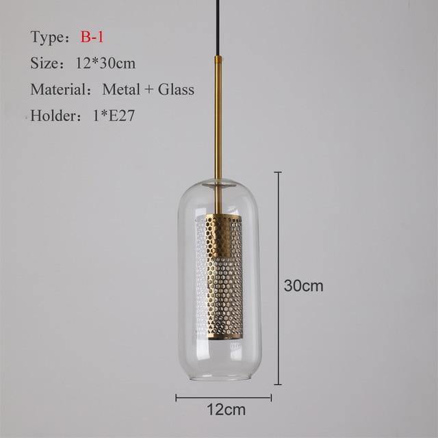 Modern Clear Glass and Bronze Pendant Ceiling Light - Premium Lighting - Just €83.95! Shop now at San Rocco Italia