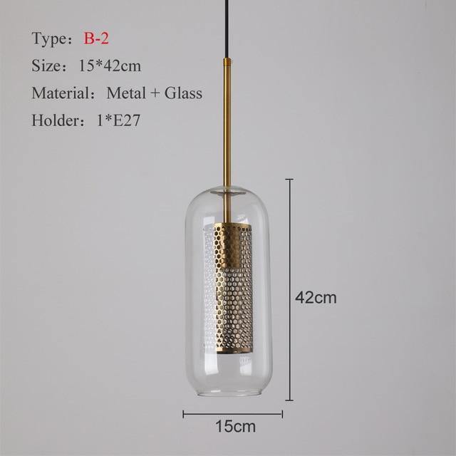 Modern Clear Glass and Bronze Pendant Ceiling Light - Premium Lighting - Just €83.95! Shop now at San Rocco Italia