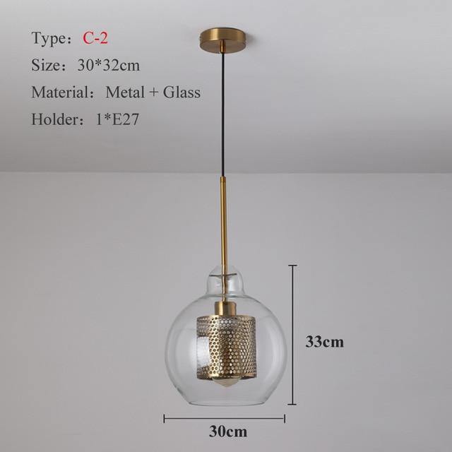 Modern Clear Glass and Bronze Pendant Ceiling Light - Premium Lighting - Just €83.95! Shop now at San Rocco Italia