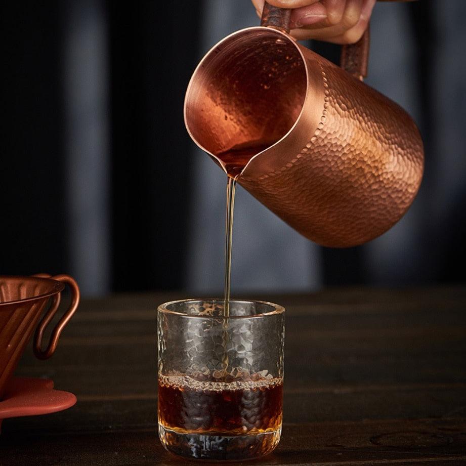 Handmade Pure Copper Milk Pitcher/Barista Jug - 400 ml - Premium Milk Jug - Just €157! Shop now at San Rocco Italia