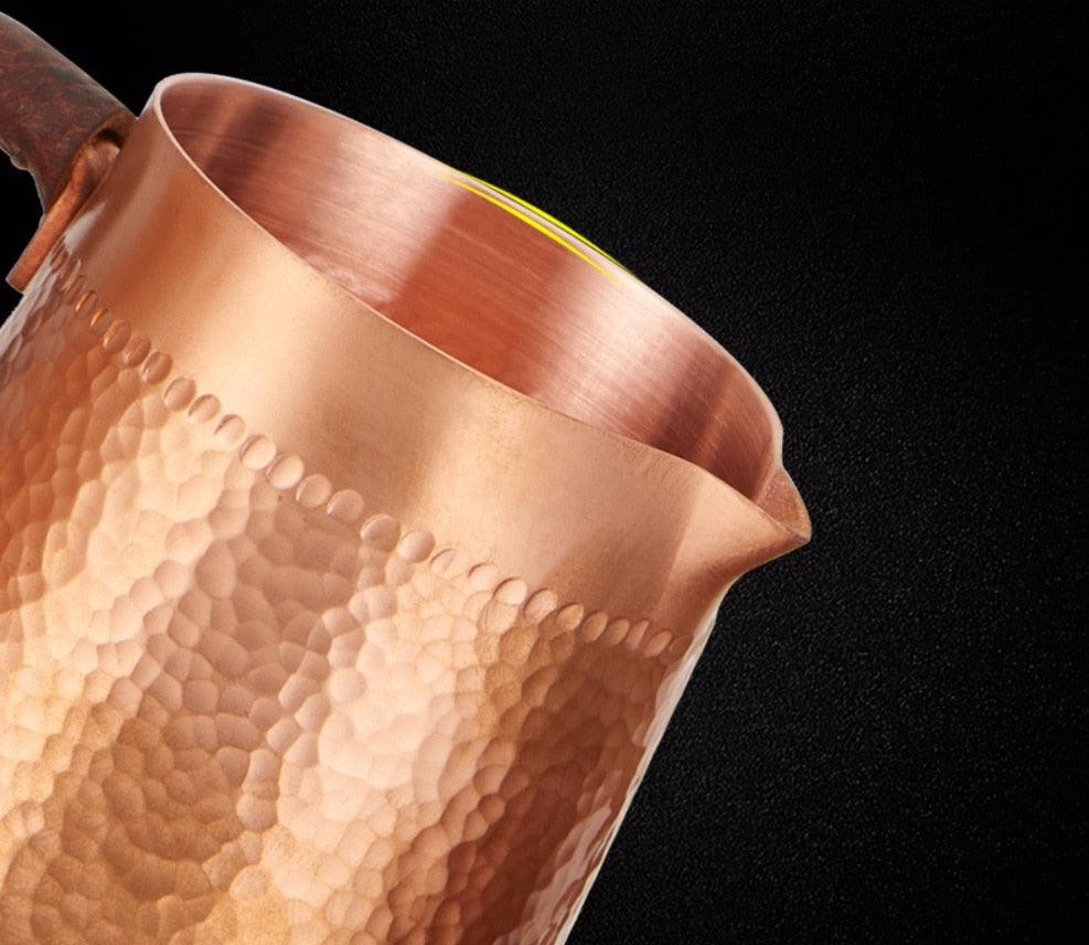 Handmade Pure Copper Milk Pitcher/Barista Jug - 400 ml - Premium Milk Jug - Just €157! Shop now at San Rocco Italia