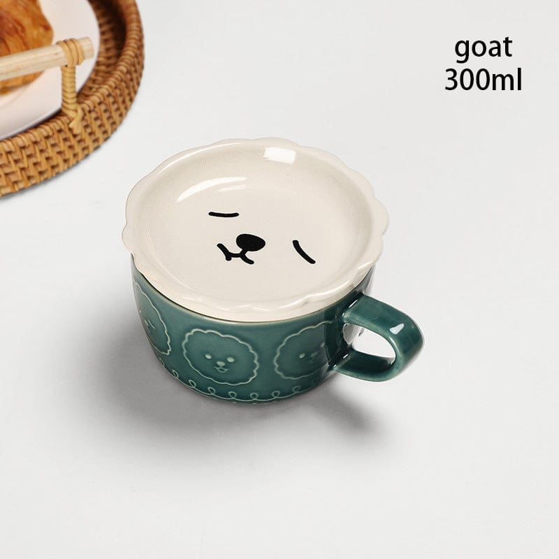 Cat and Animal Mugs with Lid - Mugs - San Rocco Italia
