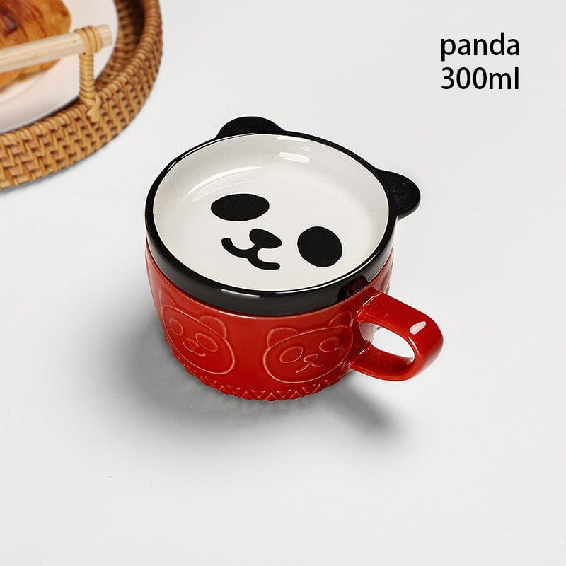 Cat and Animal Mugs with Lid - Mugs - San Rocco Italia