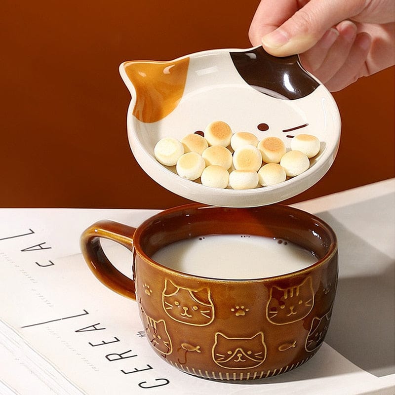 Cat and Animal Mugs with Lid - Mugs - San Rocco Italia