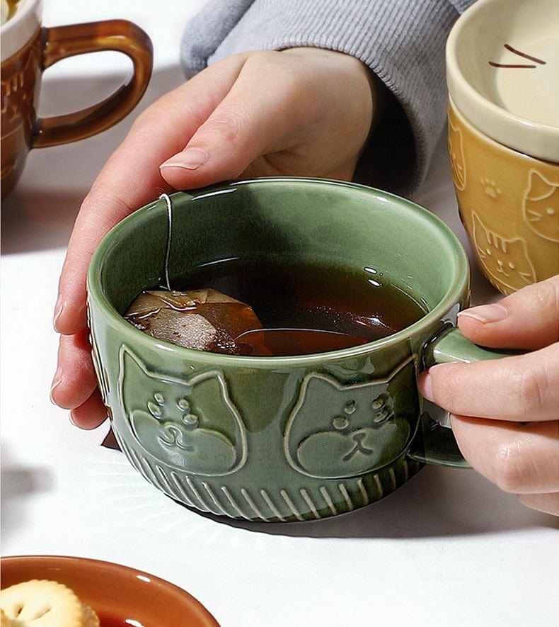 Cat and Animal Mugs with Lid - Mugs - San Rocco Italia