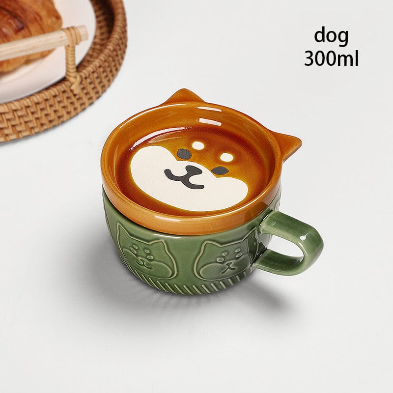Cat and Animal Mugs with Lid - Mugs - San Rocco Italia