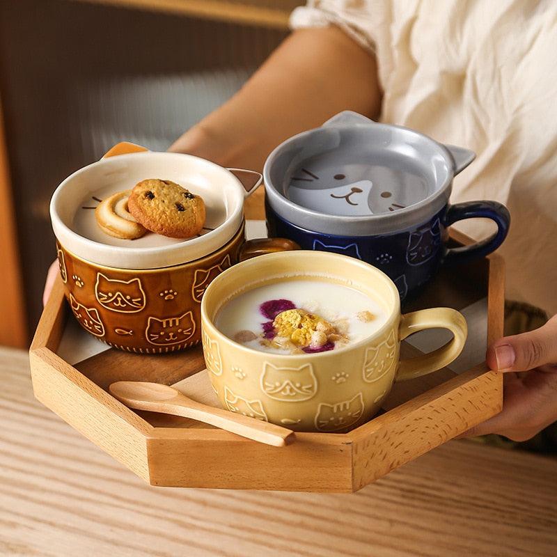Cat Mug with Lid - Mugs - sanroccoitalia.it