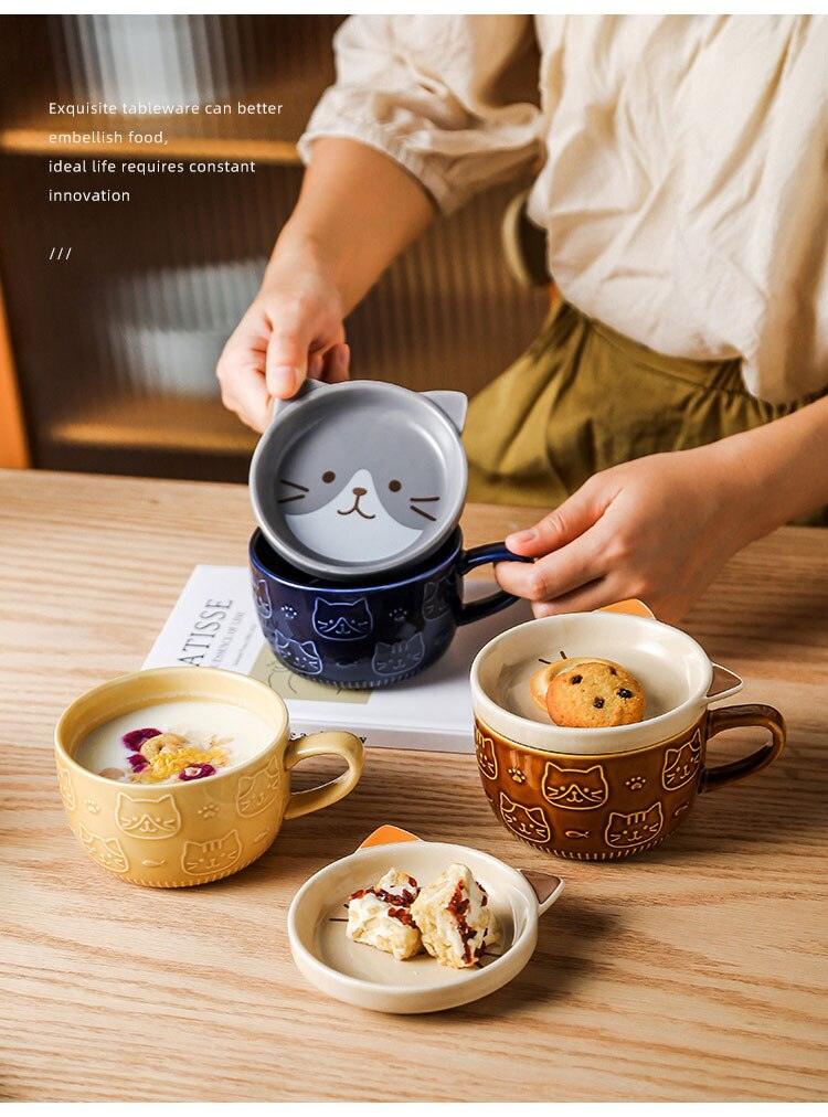 Cat Mug with Lid - Mugs - sanroccoitalia.it