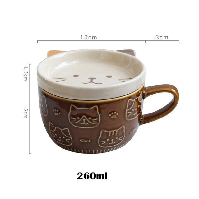 Cat Mug with Lid - Mugs - sanroccoitalia.it