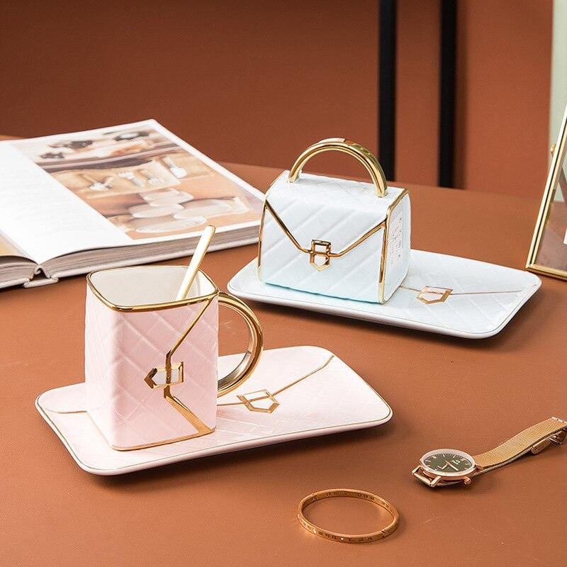 Handbag Mug and Saucer Set - Mugs - sanroccoitalia.it