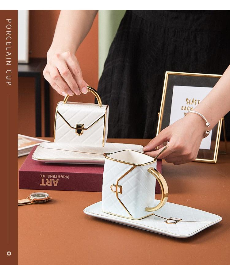 Handbag Mug and Saucer Set - Mugs - sanroccoitalia.it