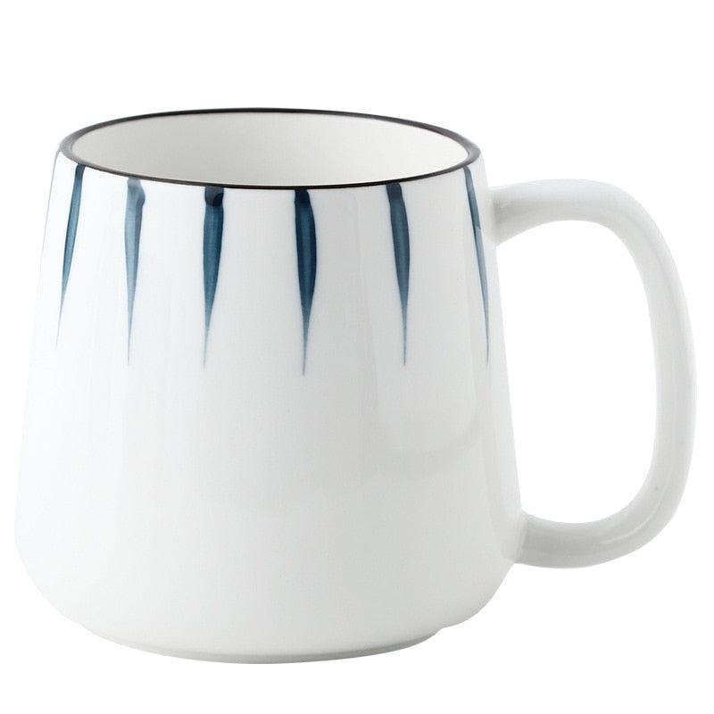 Large Hand Painted Blue and White Coastal Mugs - Premium Mugs - Shop now at San Rocco Italia