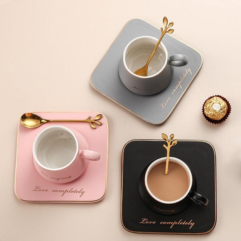 Love Completely Espresso Cup, Saucer and Twig Spoon Set | 80 ml - Mugs - sanroccoitalia.it