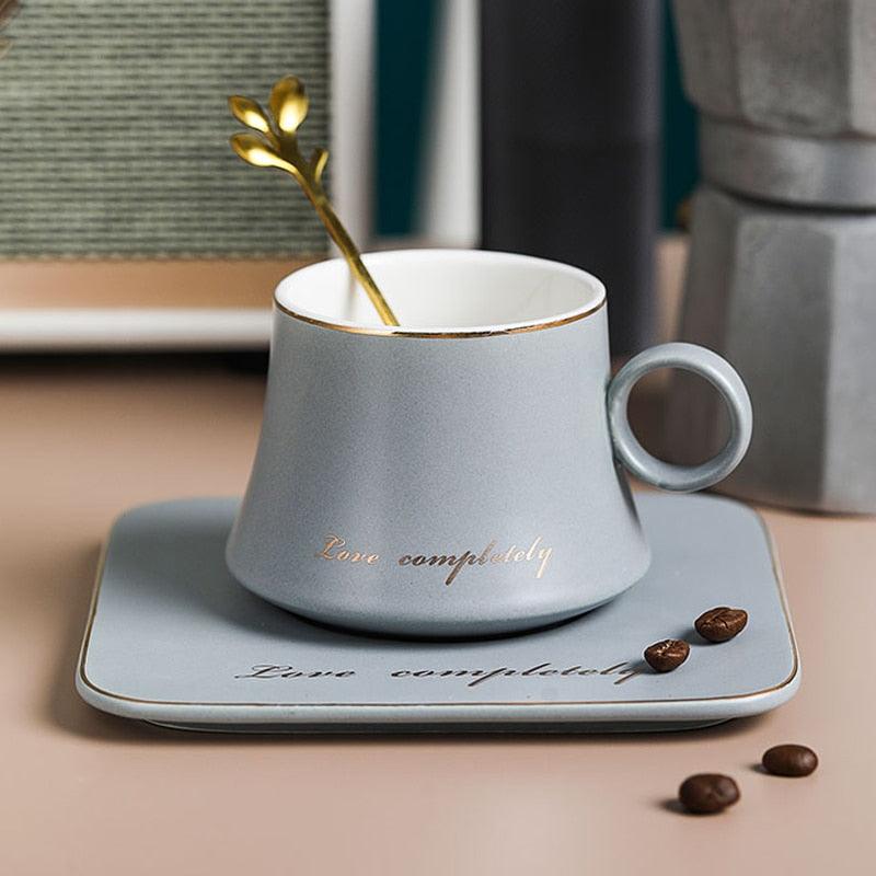 Love Completely Espresso Cup, Saucer and Twig Spoon Set | 80 ml - Mugs - sanroccoitalia.it