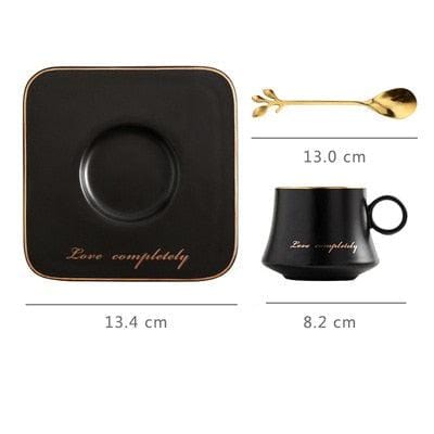 Love Completely Espresso Cup, Saucer and Twig Spoon Set | 80 ml - Mugs - sanroccoitalia.it
