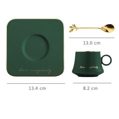 Love Completely Espresso Cup, Saucer and Twig Spoon Set | 80 ml - Mugs - sanroccoitalia.it