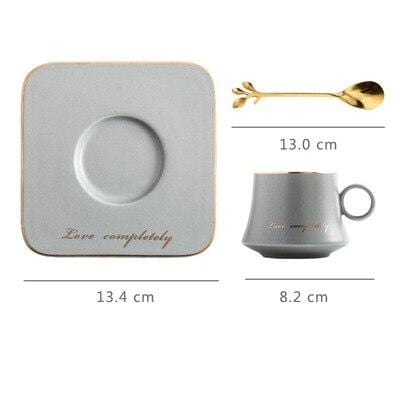Love Completely Espresso Cup, Saucer and Twig Spoon Set | 80 ml - Mugs - sanroccoitalia.it