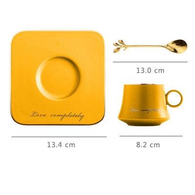 Love Completely Espresso Cup, Saucer and Twig Spoon Set | 80 ml - Mugs - sanroccoitalia.it
