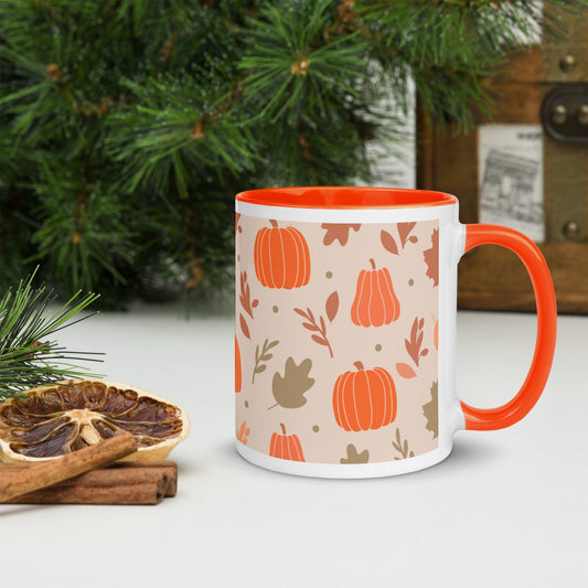 Mugs Pumpkin Spice and Everything Nice Mug with Orange Inside San Rocco Italia