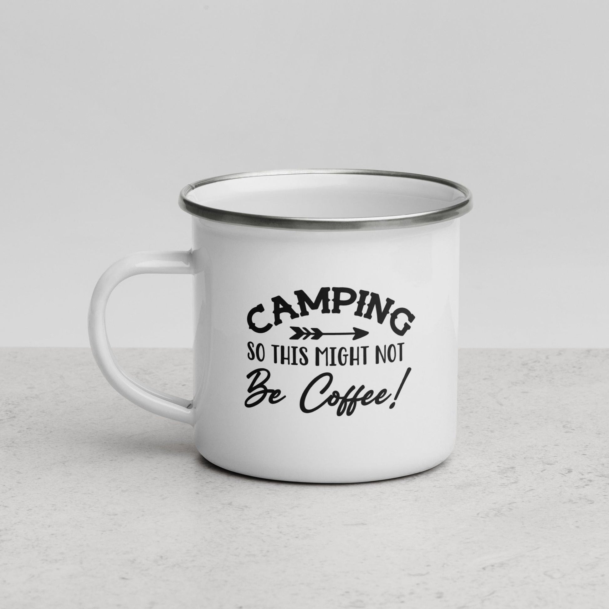 Mugs This Might Not Be Coffee Enamel Mug San Rocco Italia