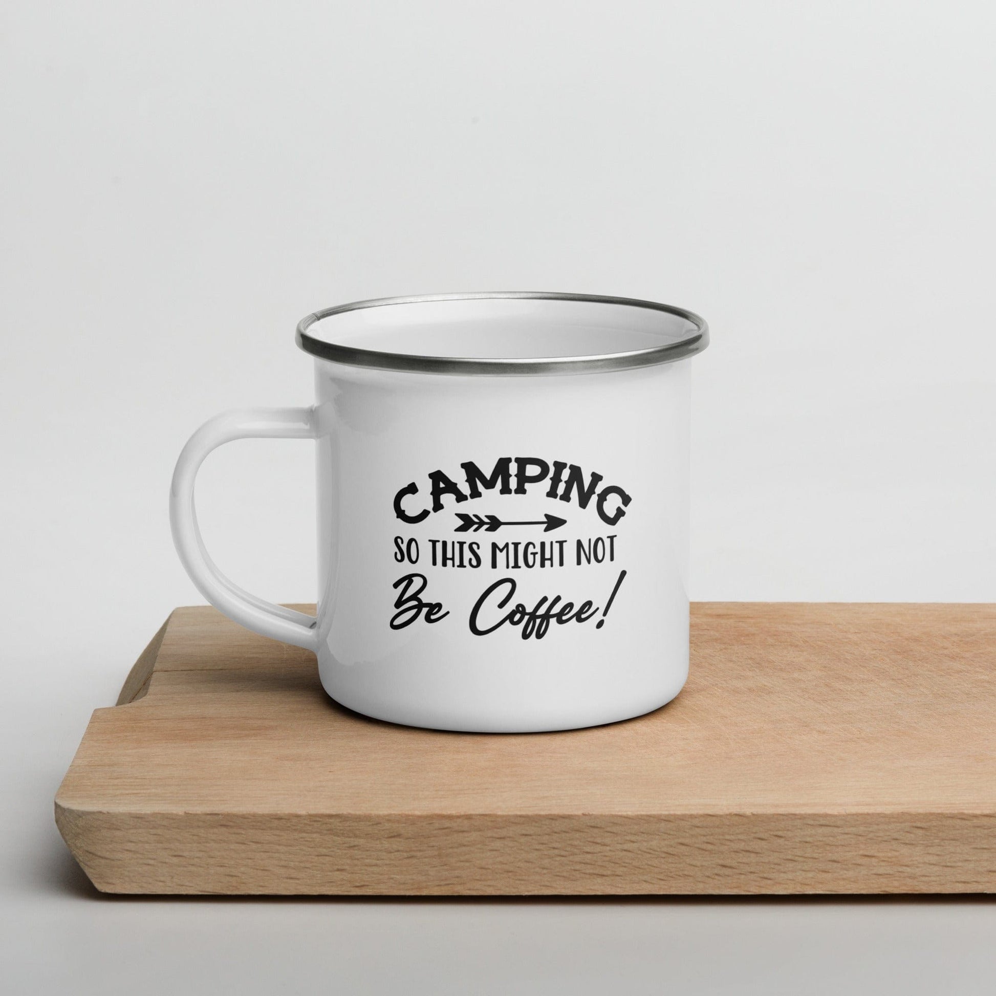 Mugs This Might Not Be Coffee Enamel Mug San Rocco Italia