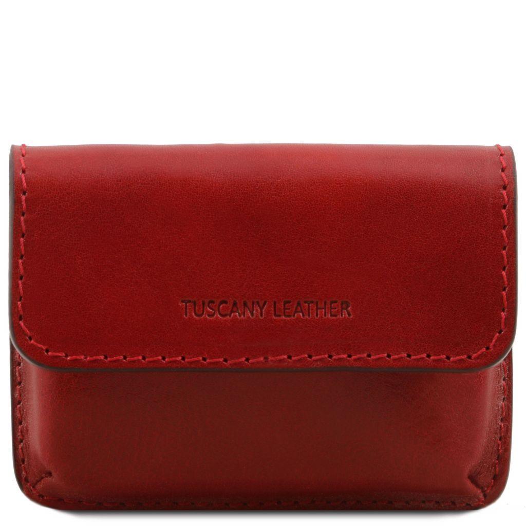 Office leather accessories Red Exclusive leather business card holder | TL141378 San Rocco Italia