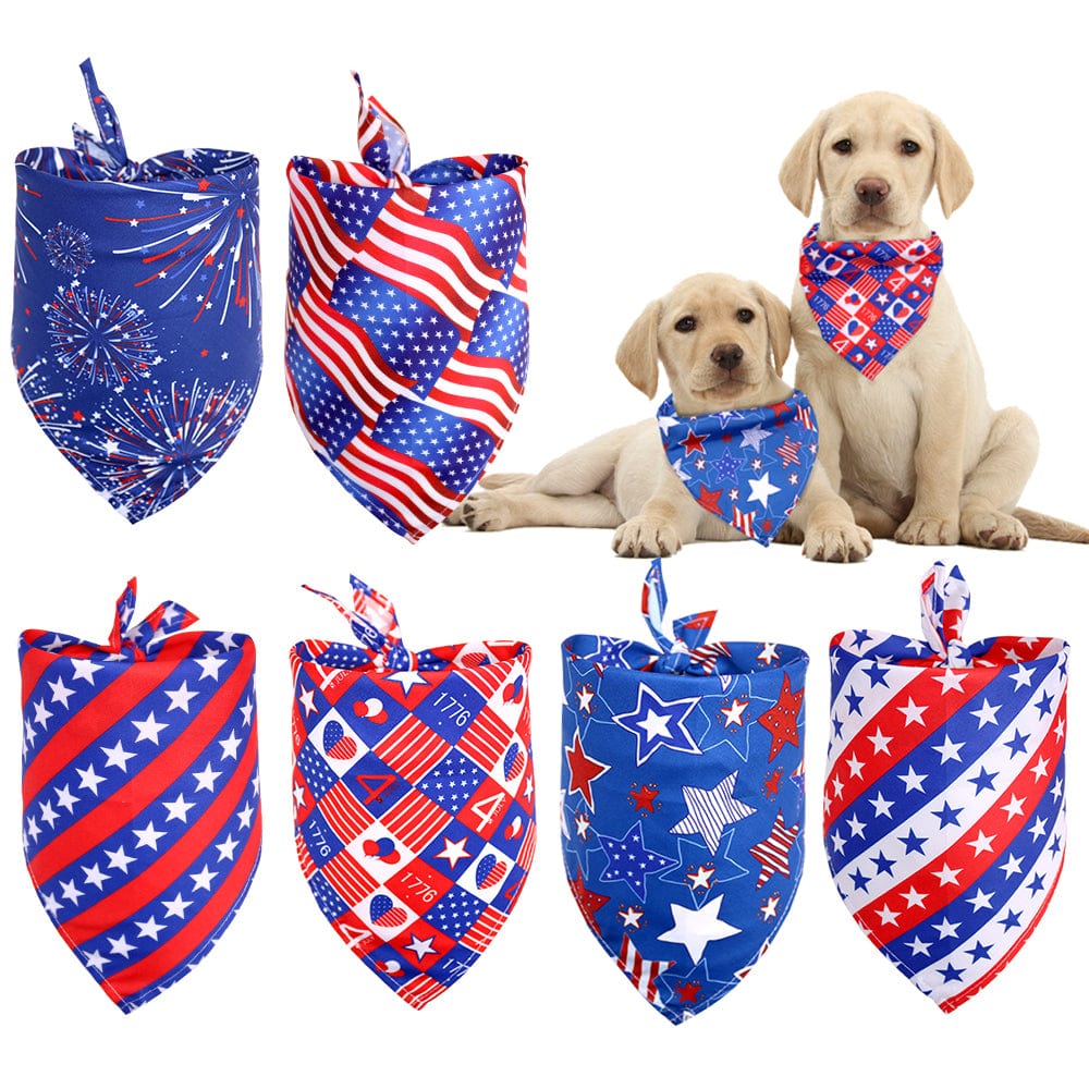 Stars and Stripes Pet Bandanas - San Rocco Italia