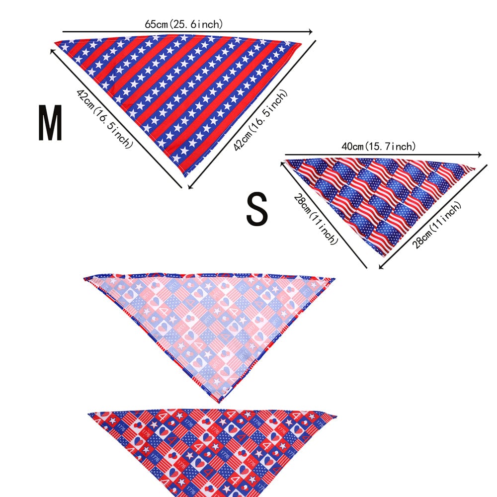 Stars and Stripes Pet Bandanas - San Rocco Italia