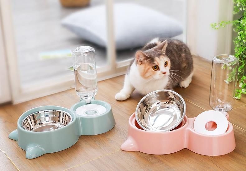 2-in-1 Pet Feeder with Automatic Water Dispenser - Premium Pet products - Just €31.95! Shop now at San Rocco Italia